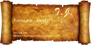 Tornyos Jenő névjegykártya